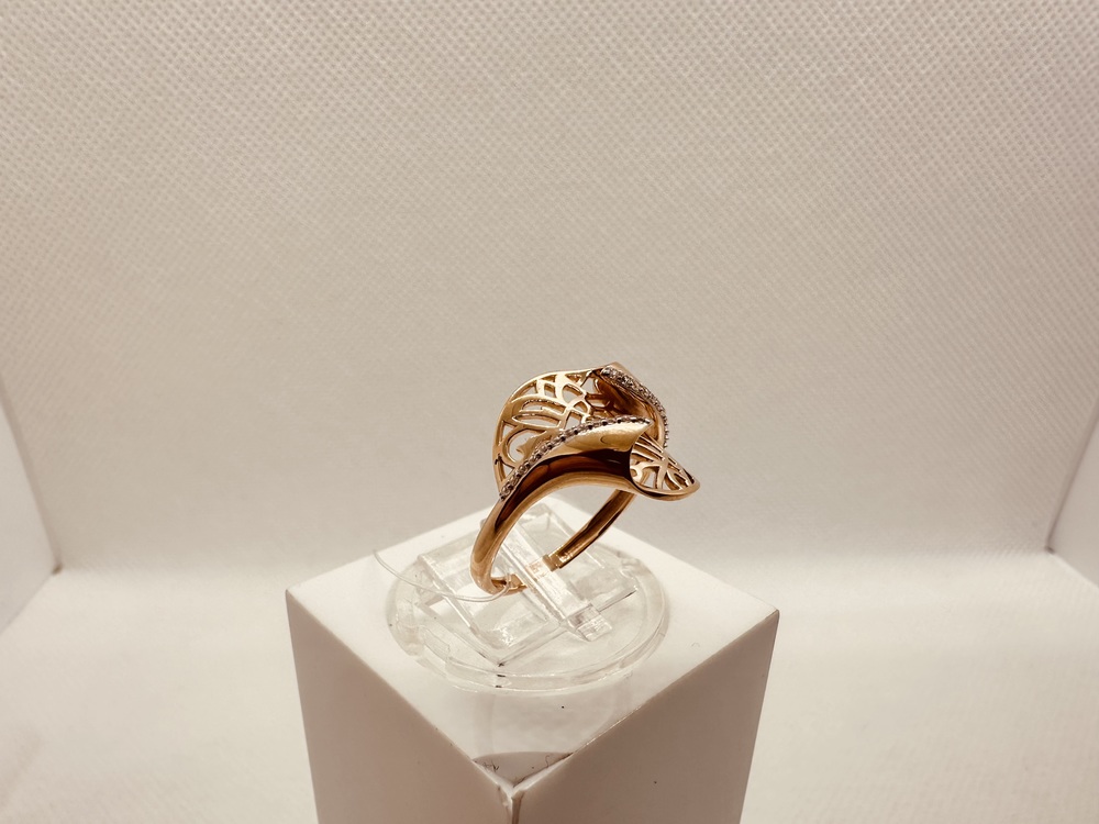 КОЛЬЦО С КАМНЯМИ (Au 585)