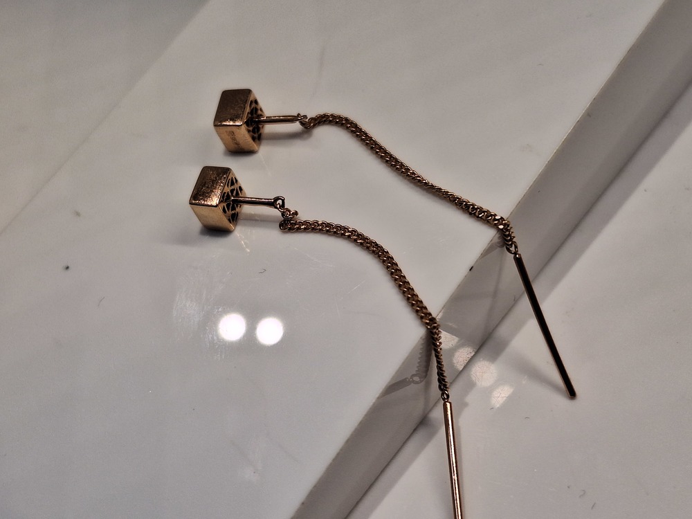 СЕРЬГИ ПРОДЕВКИ без камня (Au 585)