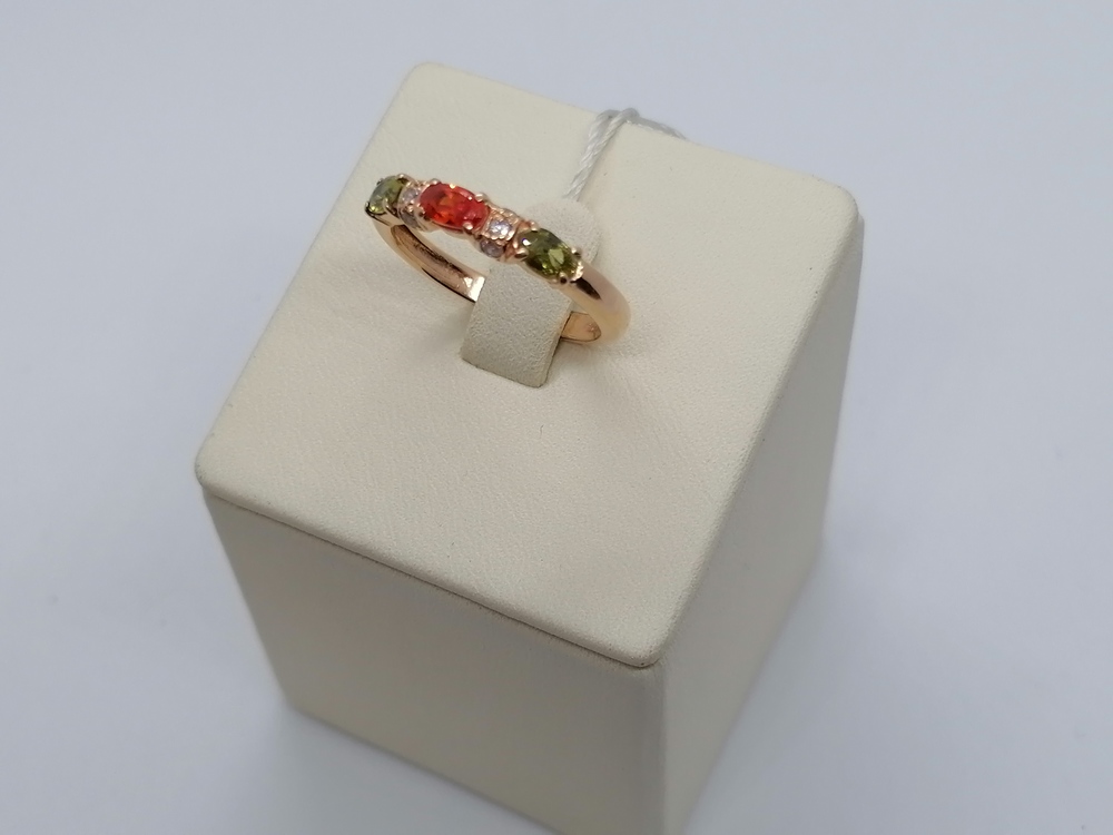 КОЛКМИ585 КОЛЬЦО С КАМНЯМИ (Au 585)
