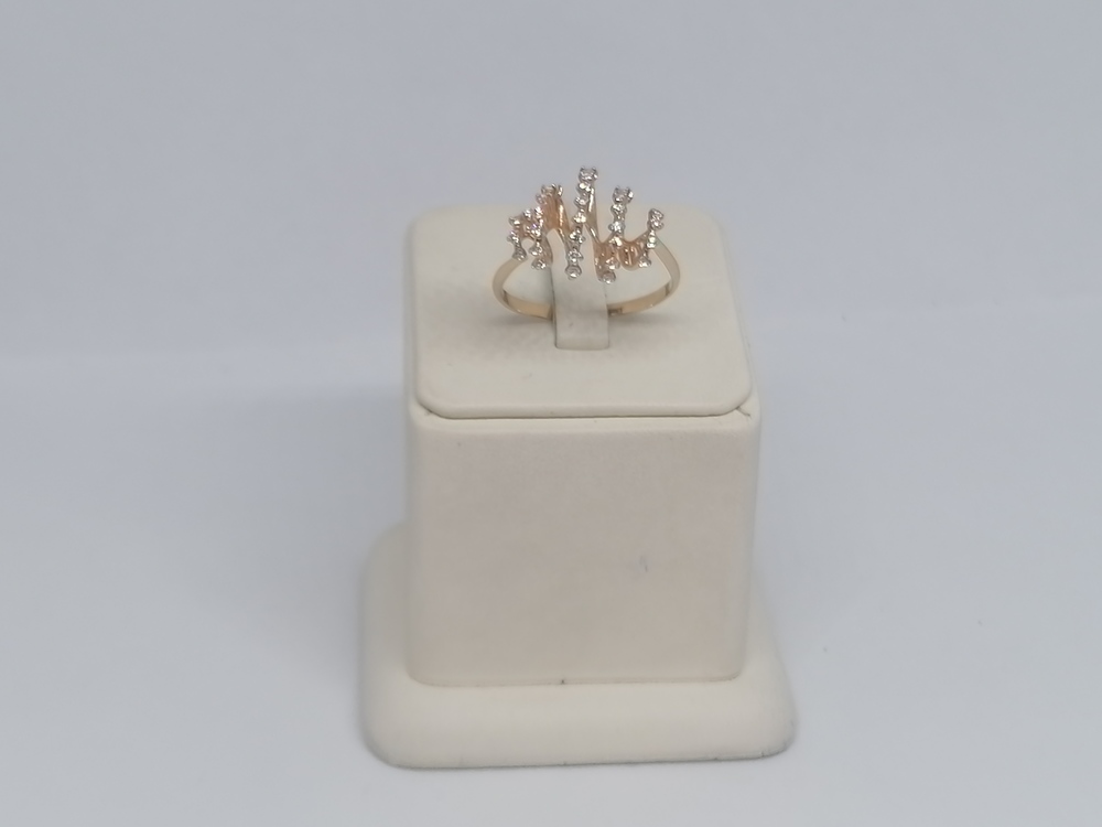 КОЛКМИ585 КОЛЬЦО С КАМНЯМИ (Au 585)