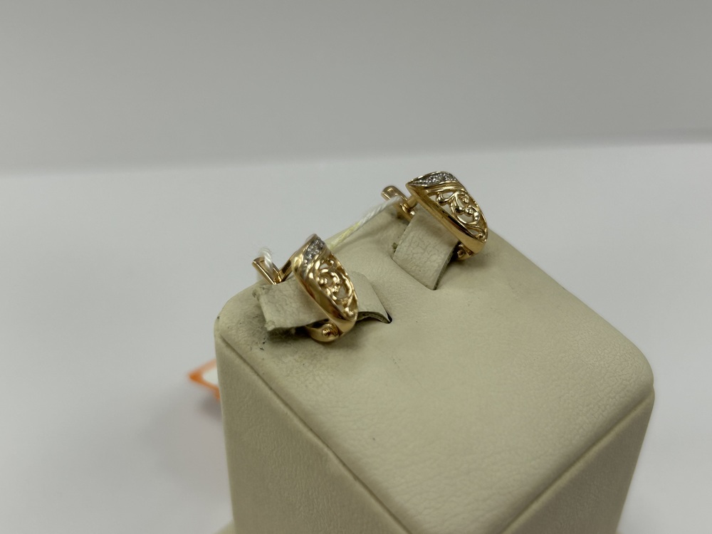 СКМИ585 СЕРЬГИ С КАМНЯМИ (Au 585)