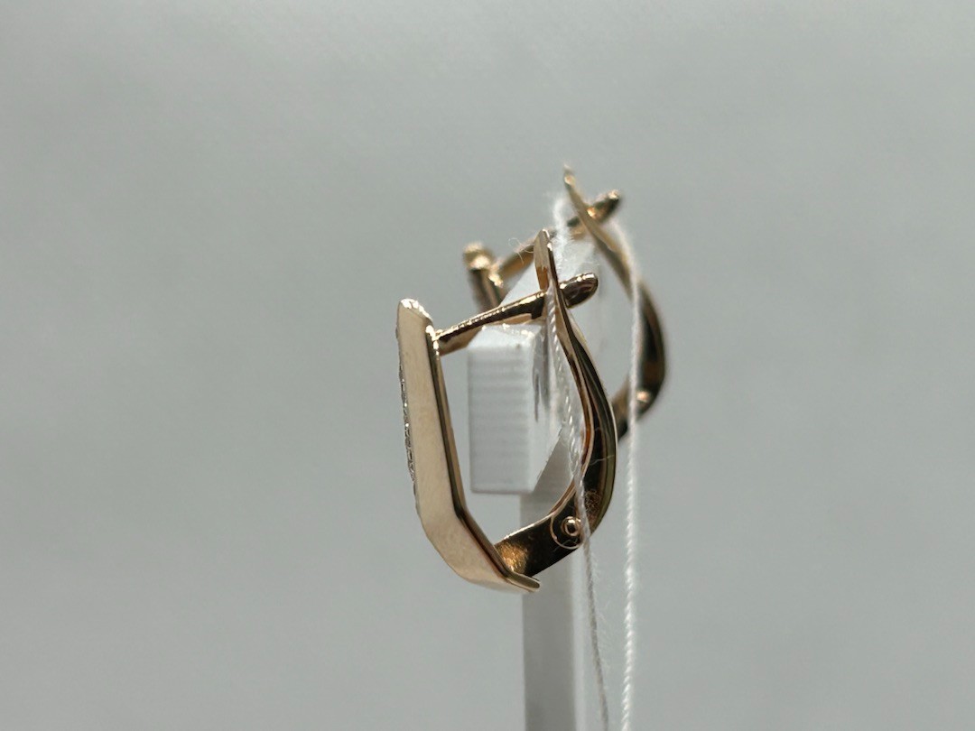 СКМИ585 СЕРЬГИ С КАМНЯМИ (Au 585)