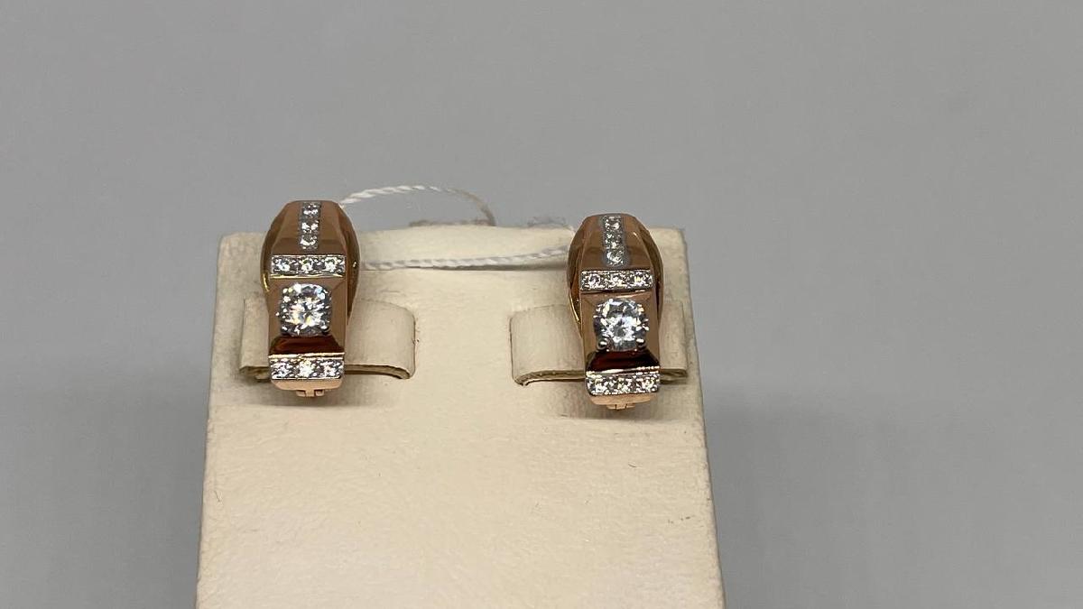 СЕРЬГИ С КАМНЯМИ (Au 585)