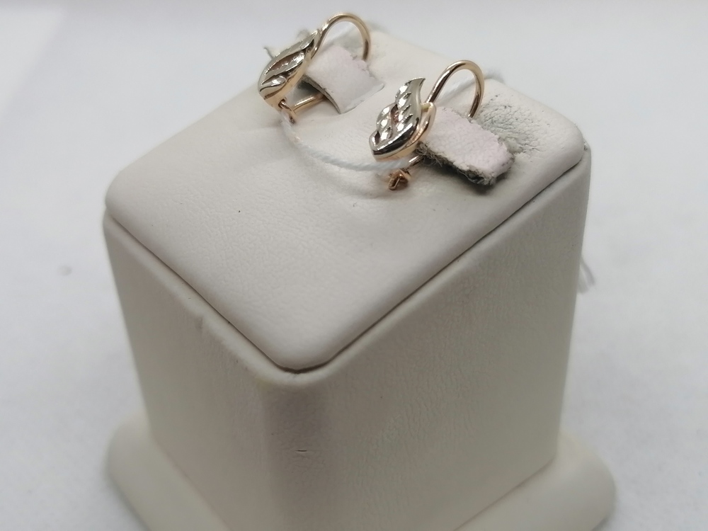 СЕРЬГИ БЕЗ КАМНЯ (Au 585)