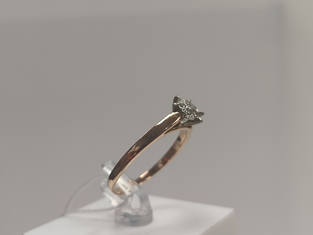 КОЛЬЦО БРИЛЛИАНТ Au 585