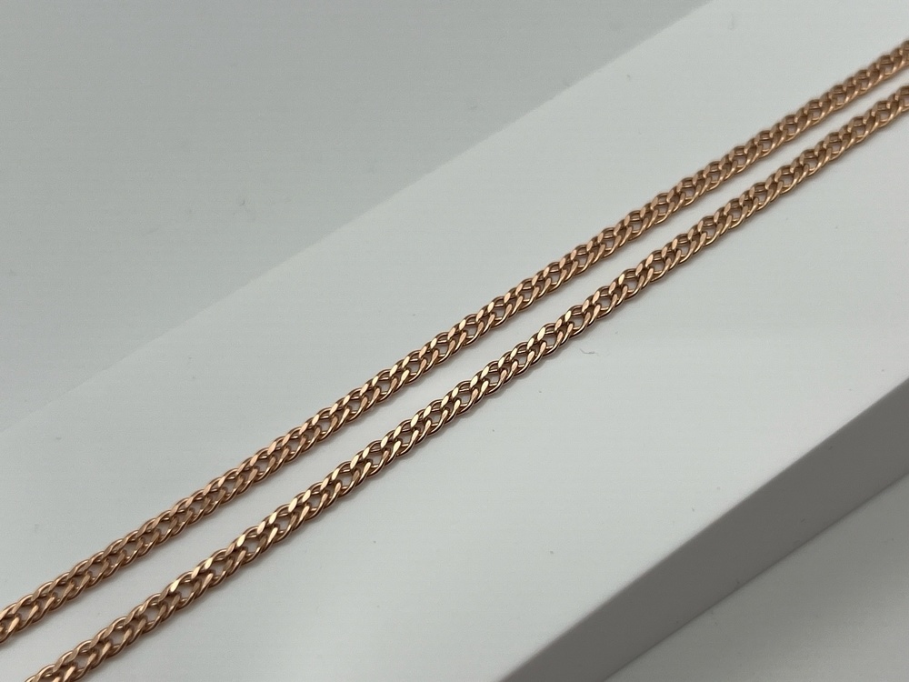 ЦЕПЬ ПУСТОТЕЛАЯ Ромб двойной (Au 585)