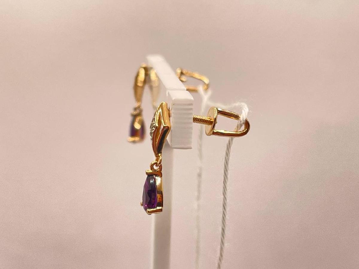 СПУС585 СЕРЬГИ ПУСЕТЫ (Au 585)