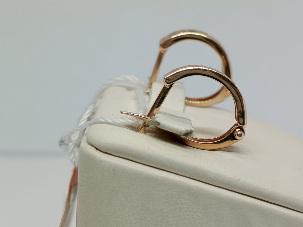 СБКМ585 СЕРЬГИ БЕЗ КАМНЯ (Au 585)