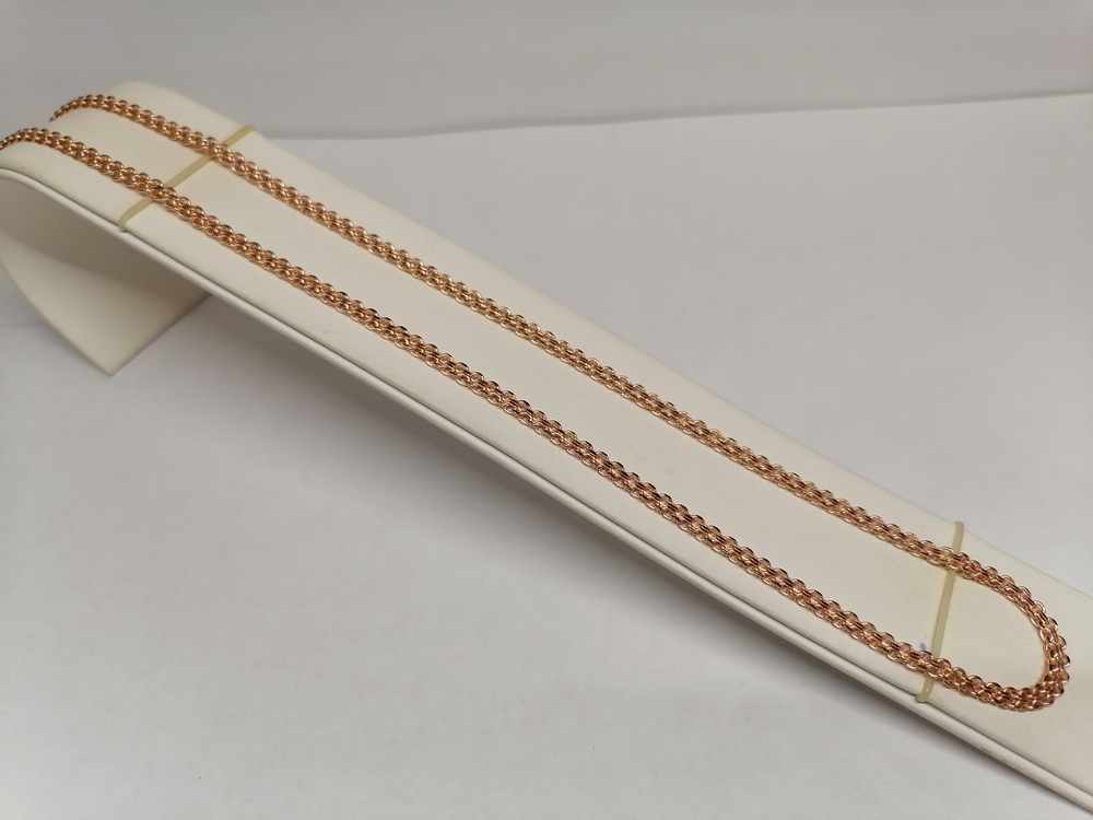 ЦЕПЬ ПУСТОТЕЛАЯ Бисмарк машинный (Au 585)