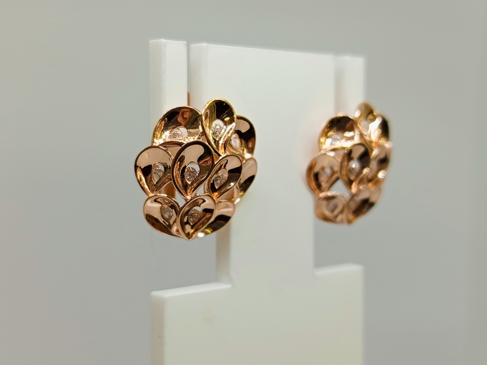 СЕРЬГИ С КАМНЯМИ (Au 585)