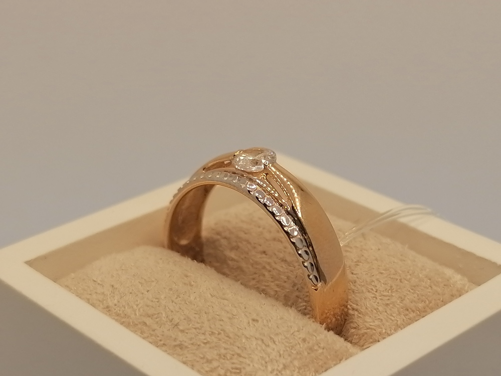 51-110-00646-1 КОЛЬЦО С КАМНЕМ (Au 585)