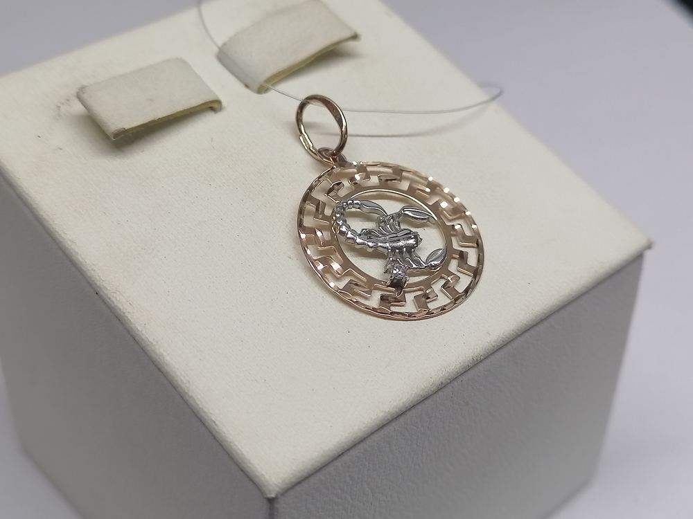 ПОДВЕСКА ЗНАК ЗОДИАКА СКОРПИОН (Au 585)