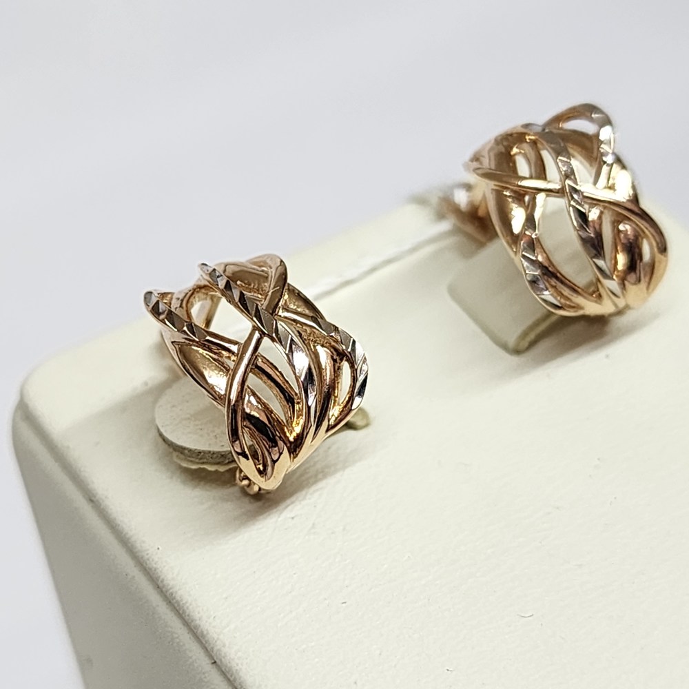 СЕРЬГИ БЕЗ КАМНЯ (Au 585)