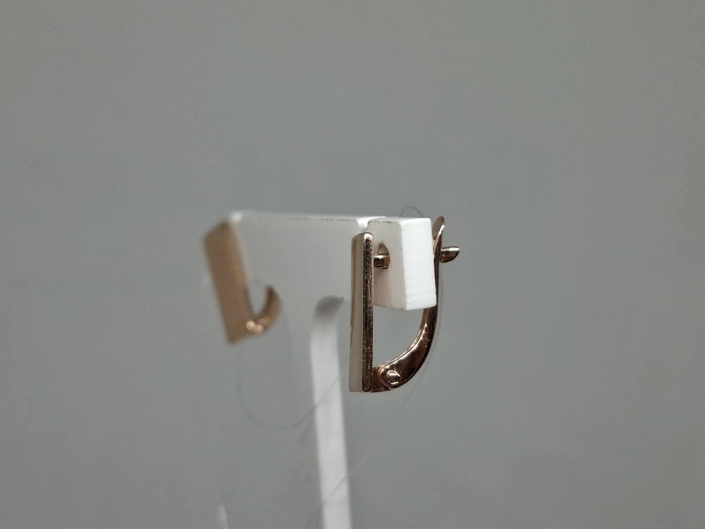 01-207892 СЕРЬГИ БЕЗ КАМНЯ (Au 585)