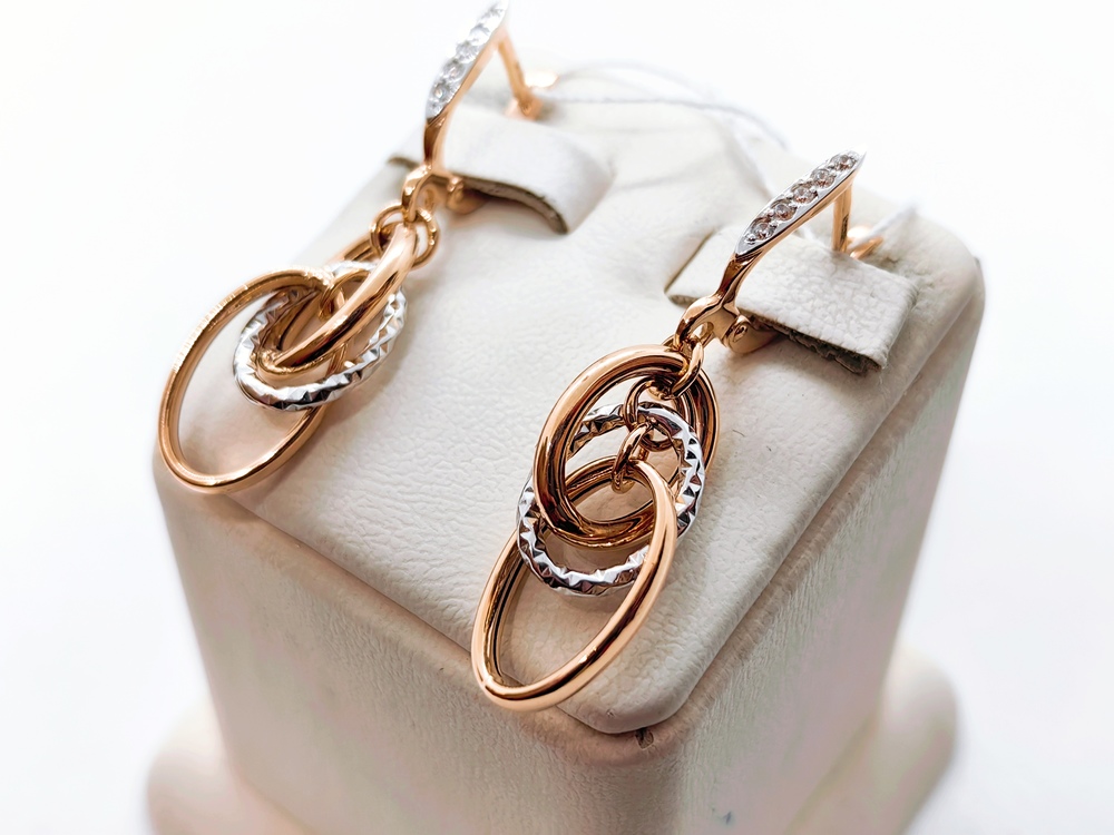 СЕРЬГИ С КАМНЯМИ (Au 585)