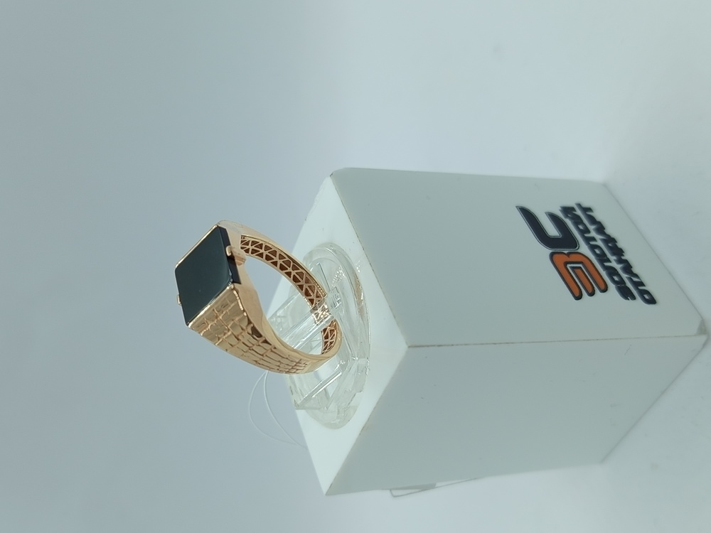 КОЛЬЦО ПЕЧАТКА оникс (Au 585)