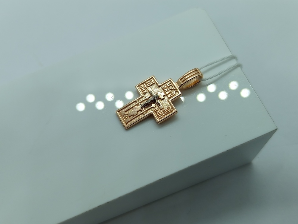 ПОДКБК585 ПОДВЕСКА КРЕСТ БЕЗ КАМНЯ (Au 585)