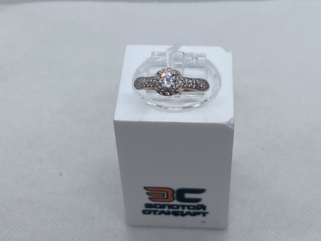 КОЛЬЦО С КАМНЯМИ (Au 585)