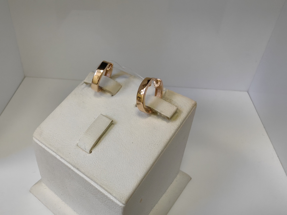 СЕРЬГИ БЕЗ КАМНЯ (Au 585)