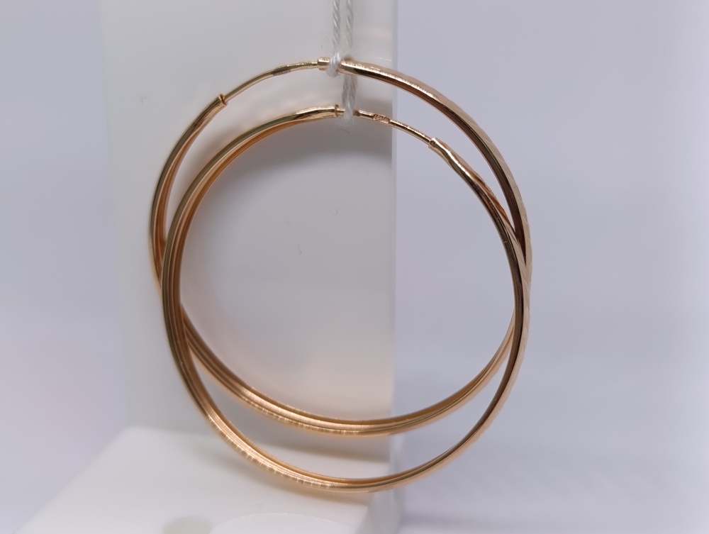 СКОН585 СЕРЬГИ КОНГО (Au 585)