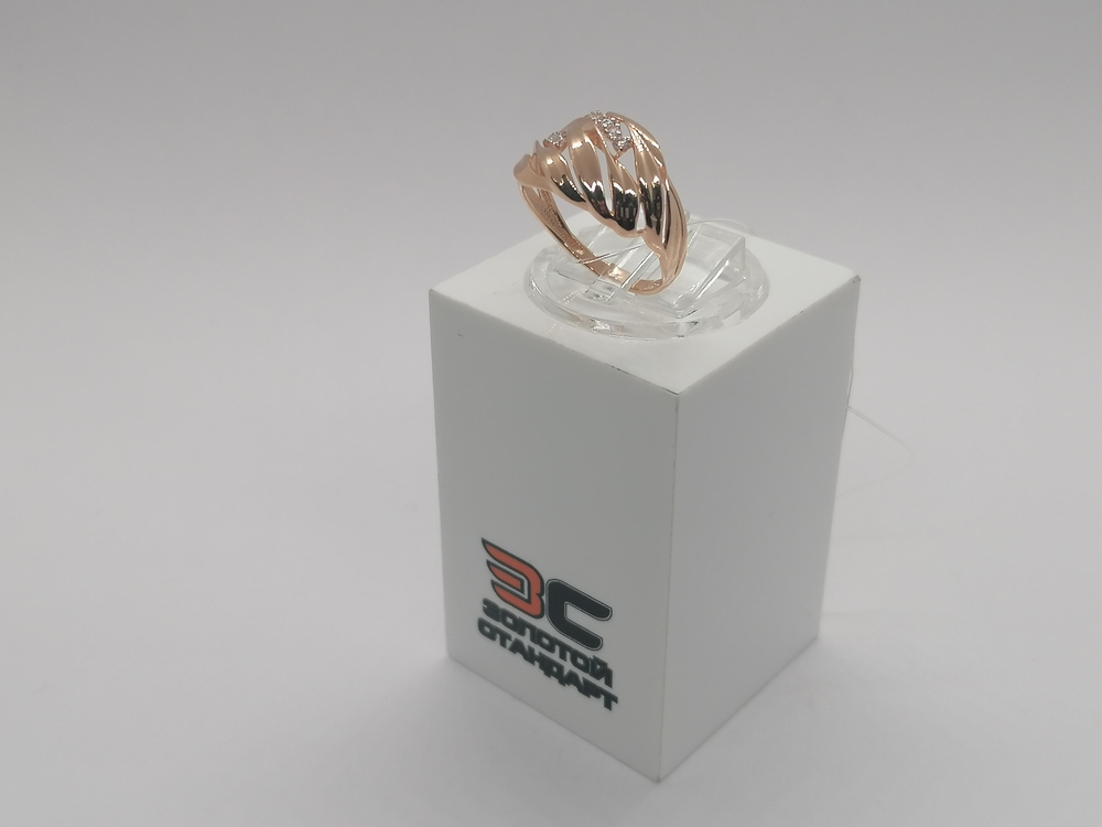 КОЛЬЦО С КАМНЯМИ (Au 585)