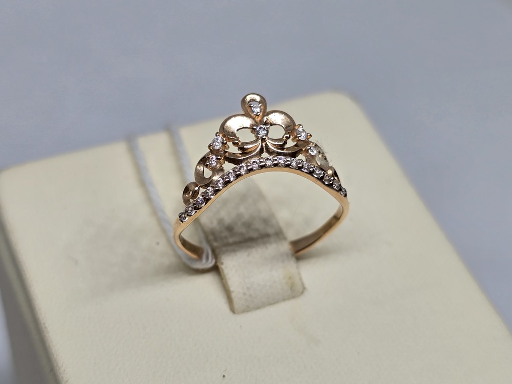 КОЛЬЦО С КАМНЯМИ (Au 585)