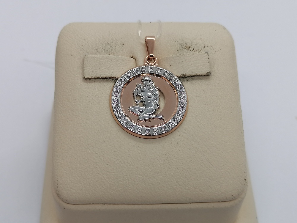 ПОДВЕСКА ЗНАК ЗОДИАКА ДЕВА (Au 585)