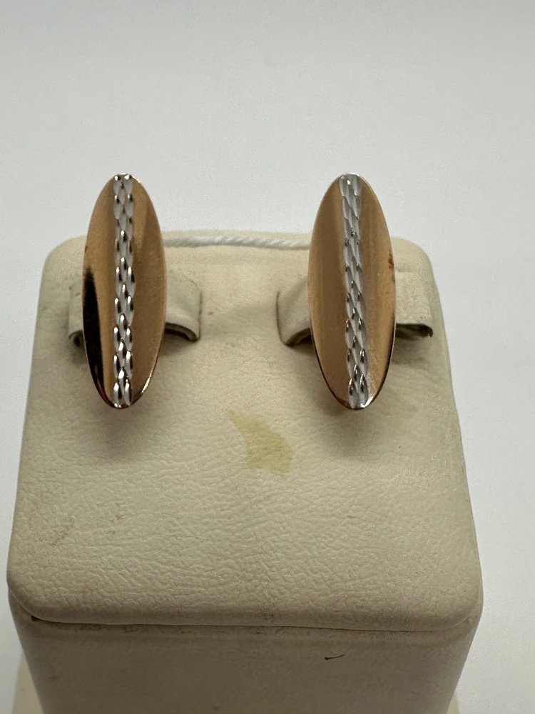 СБКМ585 СЕРЬГИ БЕЗ КАМНЯ (Au 585)