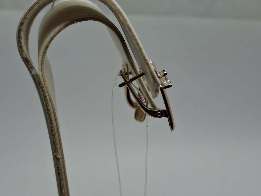 019072-1272 СЕРЬГИ С КАМНЕМ (Au 585)