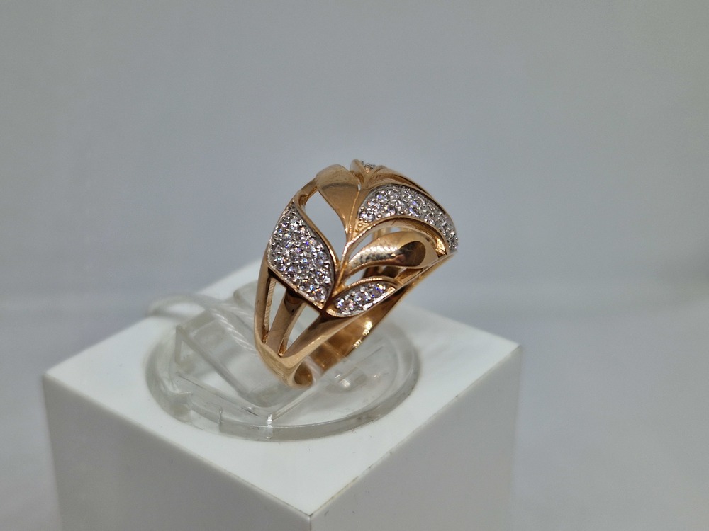 КОЛКМИ585 КОЛЬЦО С КАМНЯМИ (Au 585)