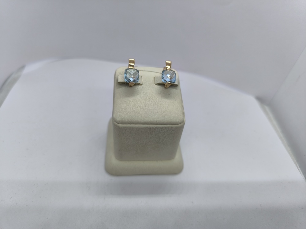 СЕРЬГИ С КАМНЕМ (Au 585)