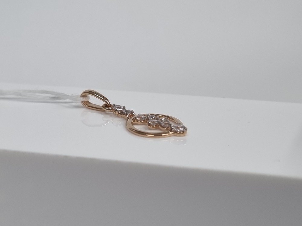 ПОДКМИ585 ПОДВЕСКА С КАМНЯМИ (Au 585)