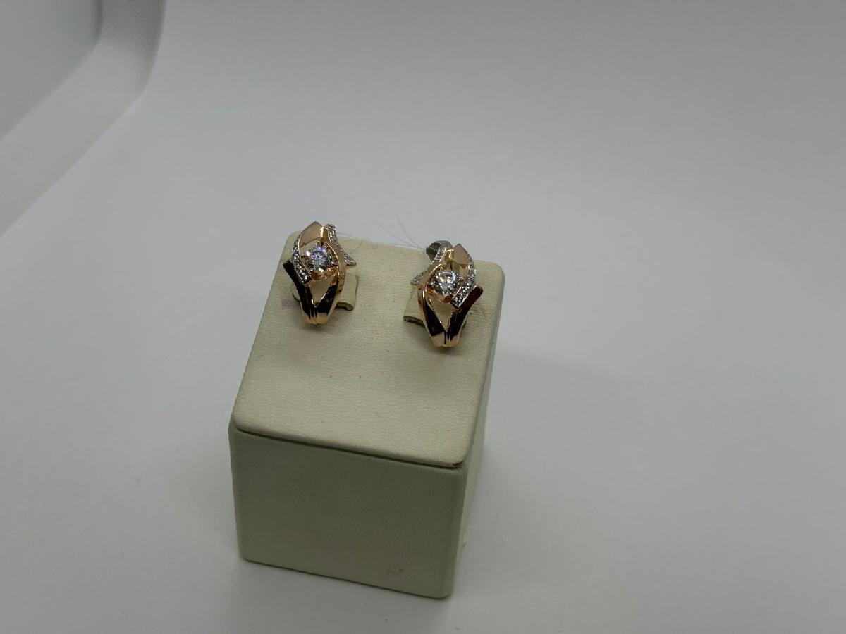 СЕРЬГИ С КАМНЯМИ (Au 585)