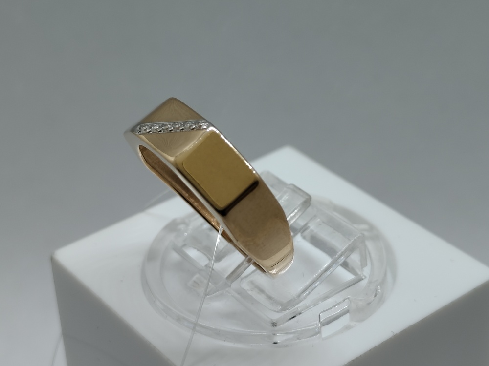 КОЛЬЦО С КАМНЯМИ (Au 585)