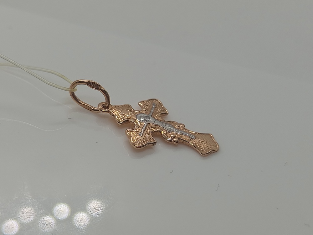 ПОДВЕСКА КРЕСТ без камня (Au 585)