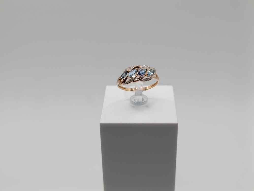 КОЛКМИ585 КОЛЬЦО С КАМНЯМИ (Au 585)