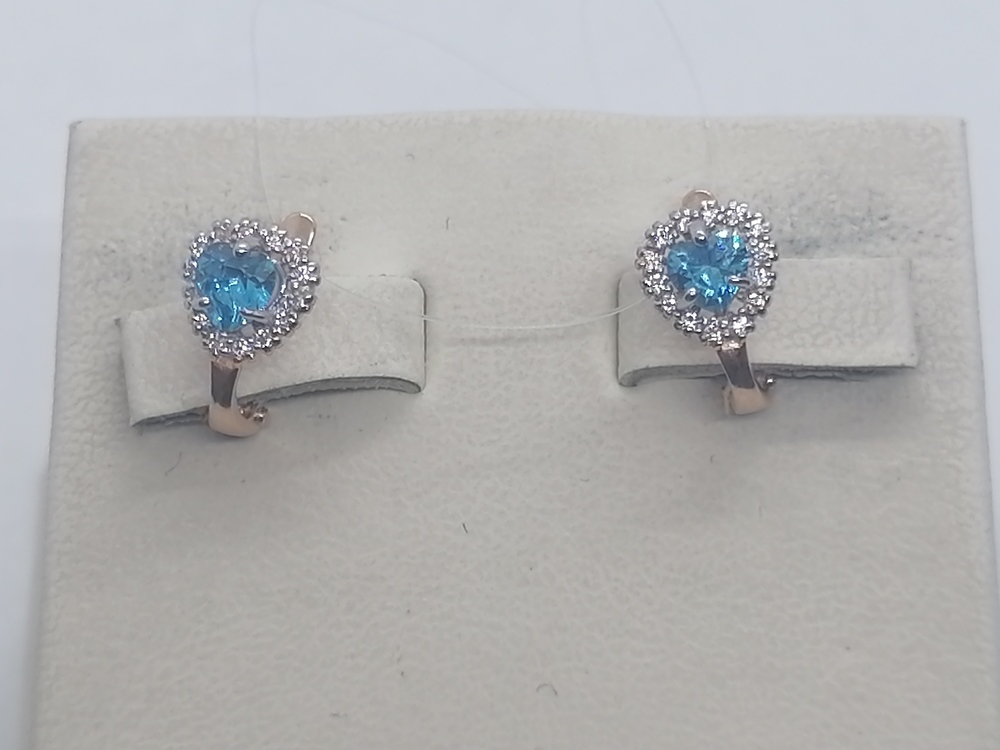 СЕРЬГИ С КАМНЯМИ (Au 585)