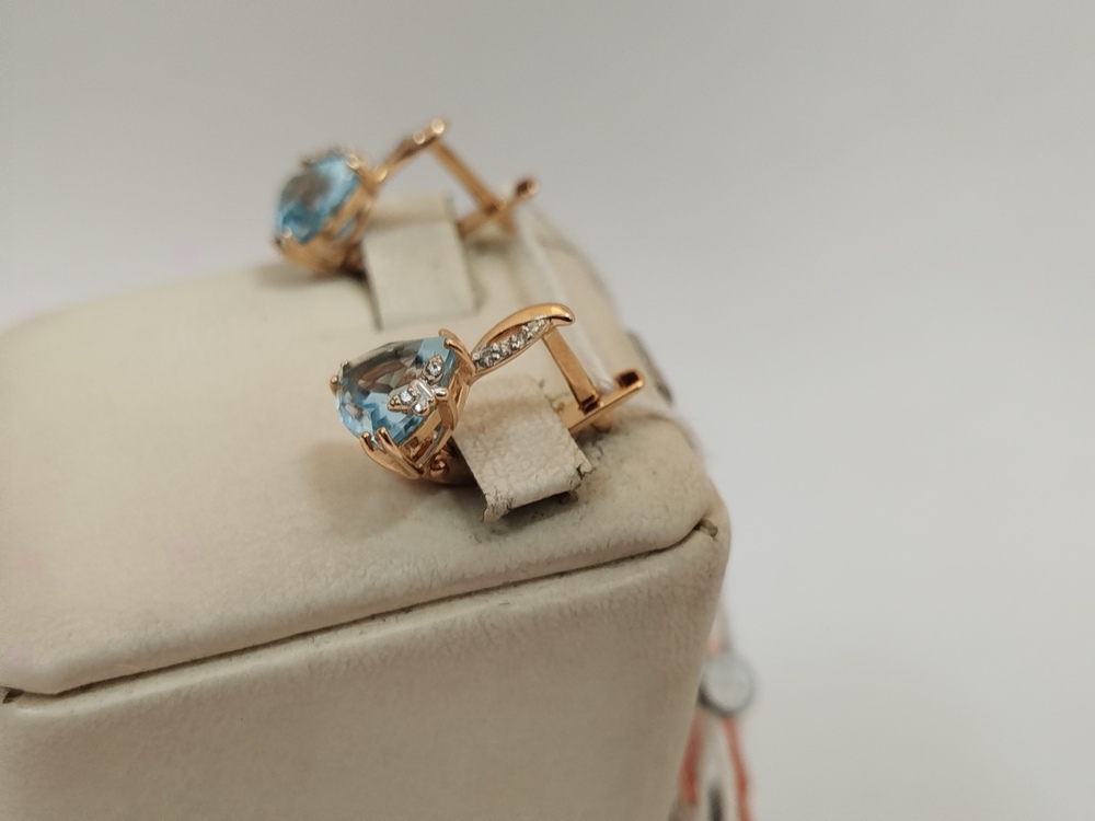 СЕРЬГИ С КАМНЯМИ (Au 585)