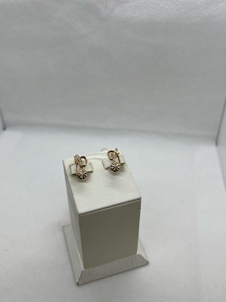 СЕРЬГИ БЕЗ КАМНЯ (Au 585)