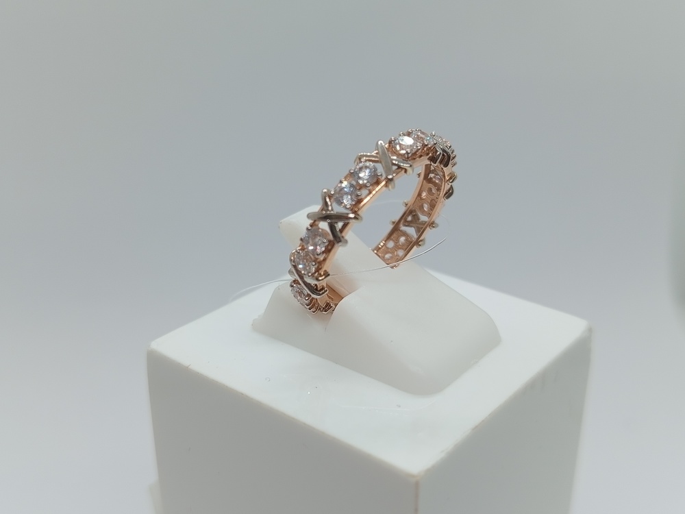 КОЛЬЦО С КАМНЯМИ (Au 585)