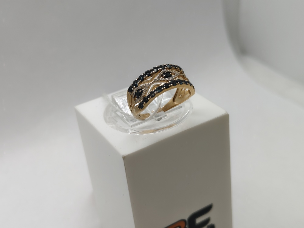 КОЛЬЦО С КАМНЯМИ (Au 585)