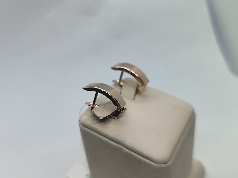 СЕРЬГИ БЕЗ КАМНЯ (Au 585)