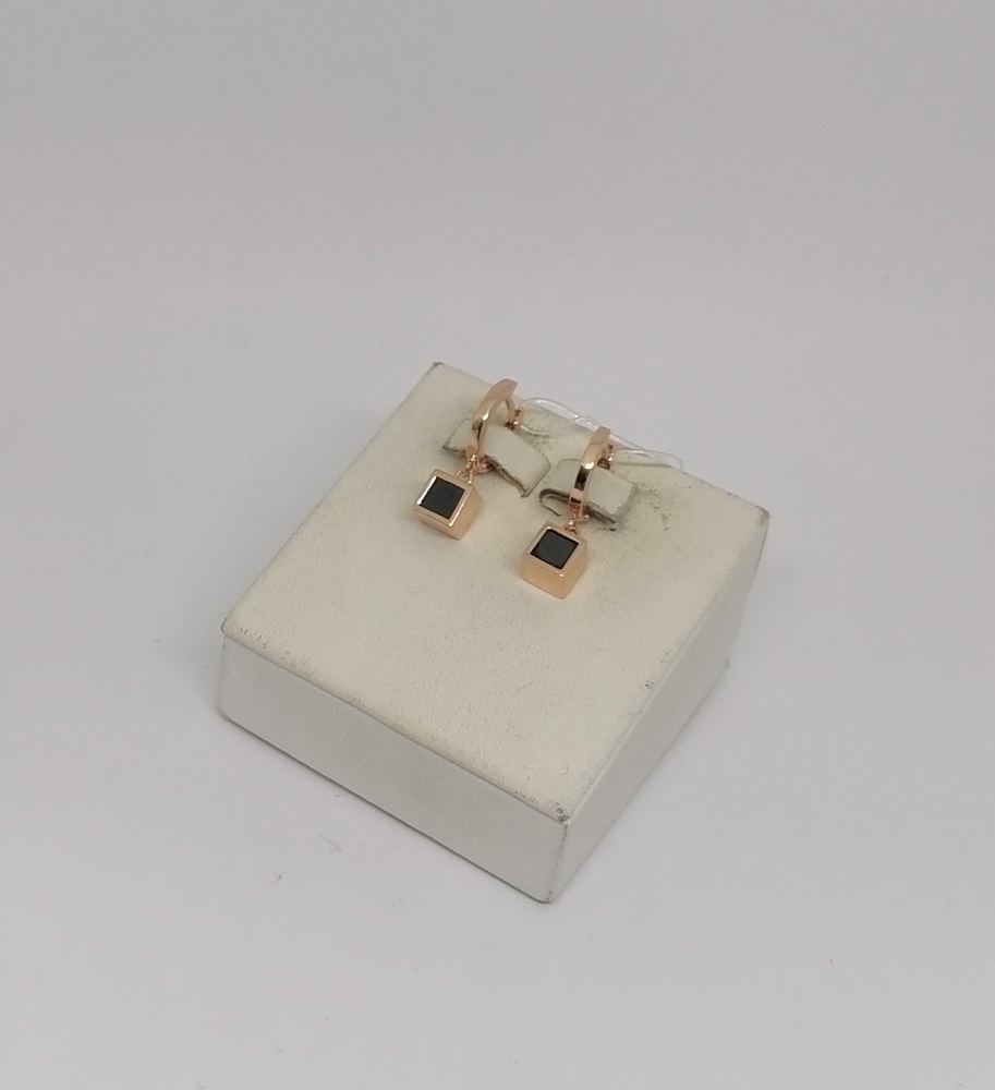 СЕРЬГИ С КАМНЕМ (Au 585)