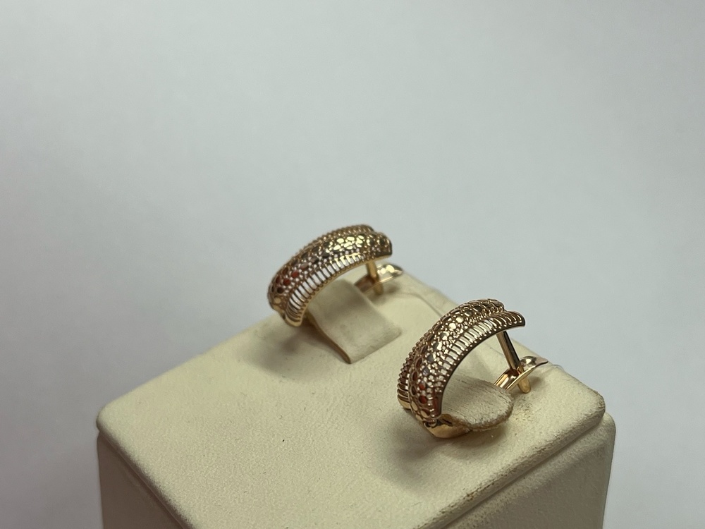 СЕРЬГИ БЕЗ КАМНЯ (Au 585)