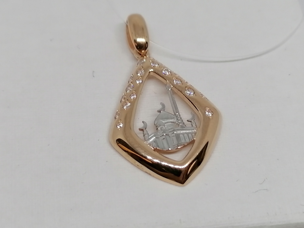 ПОДВЕСКА МЕЧЕТЬ с камнями (Au 585)