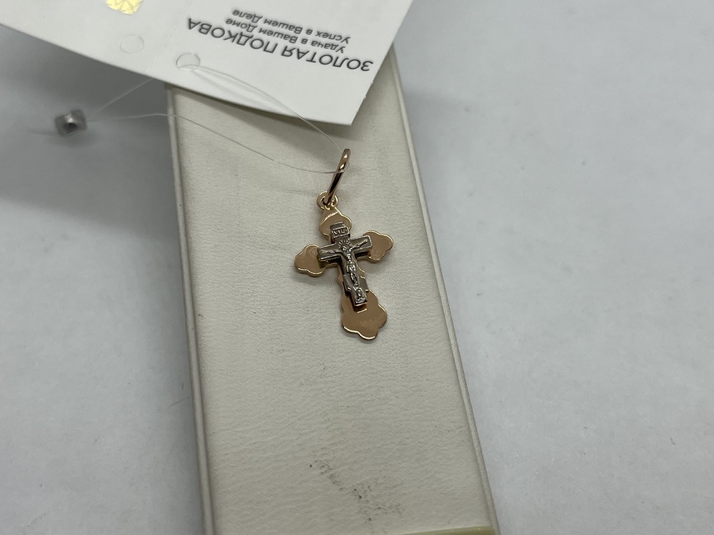 ПОДВЕСКА КРЕСТ (Au 585)