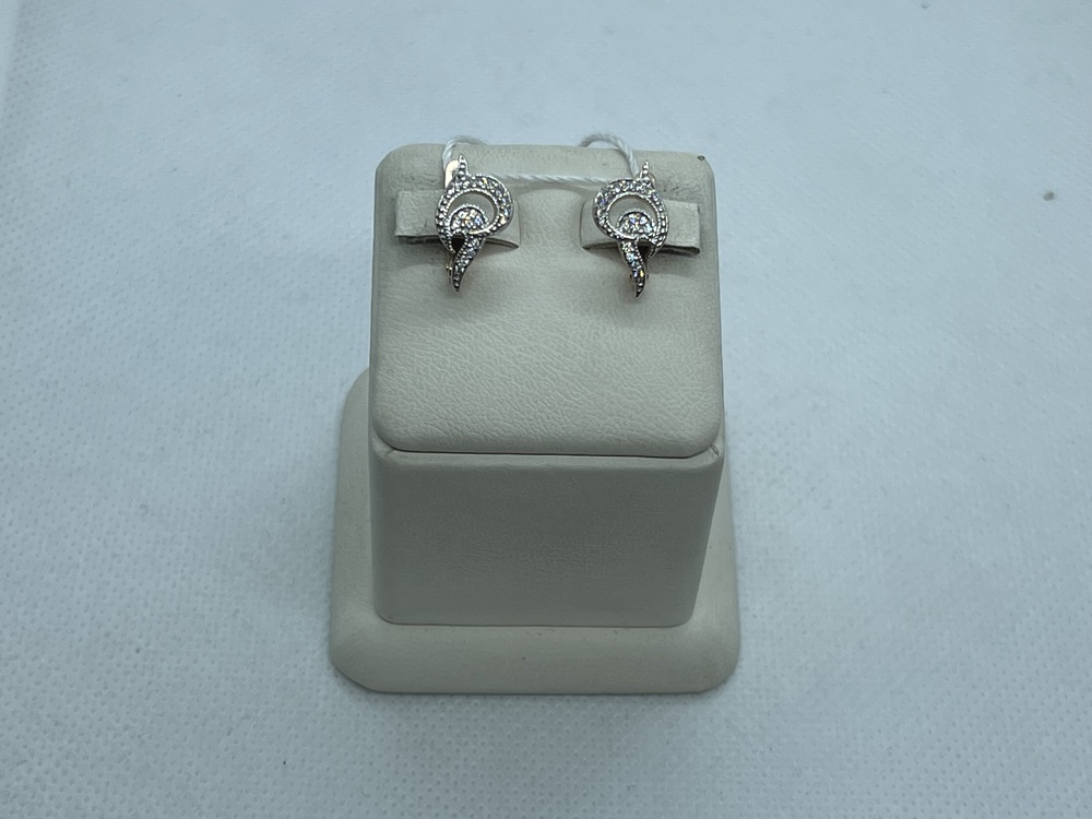 СКМИ585 СЕРЬГИ С КАМНЯМИ (Au 585)