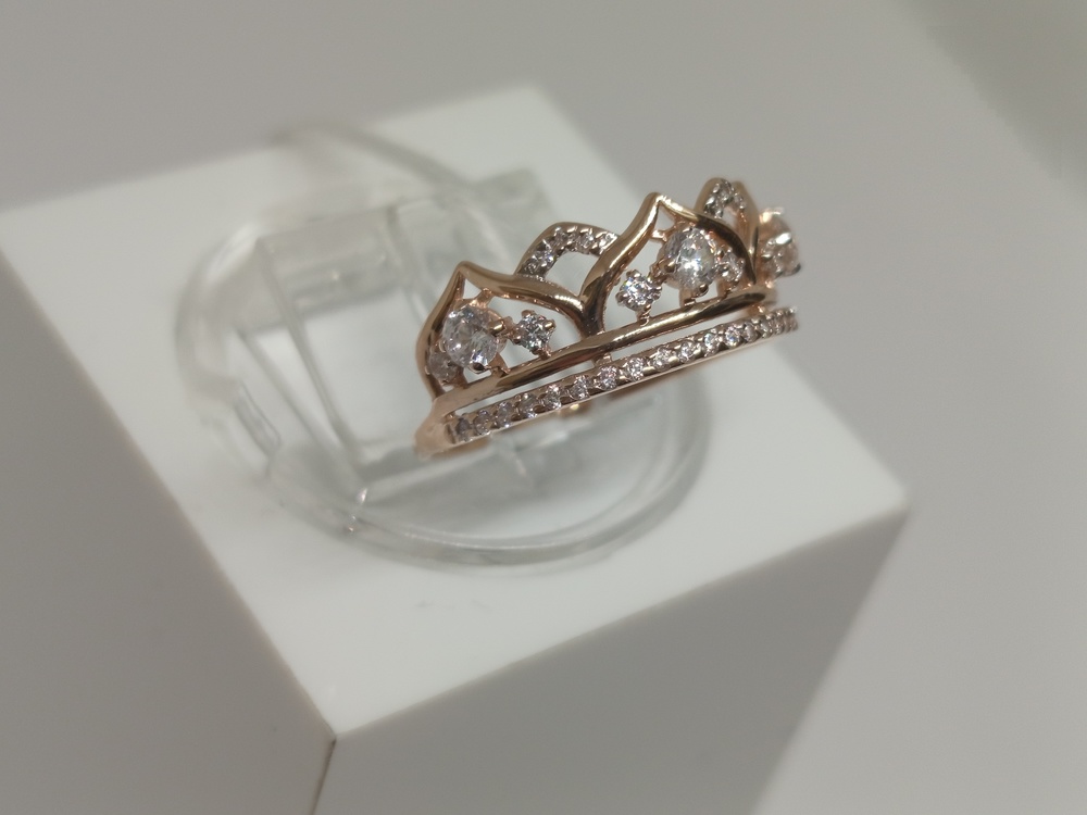 КОЛКМИ585 КОЛЬЦО С КАМНЯМИ (Au 585)