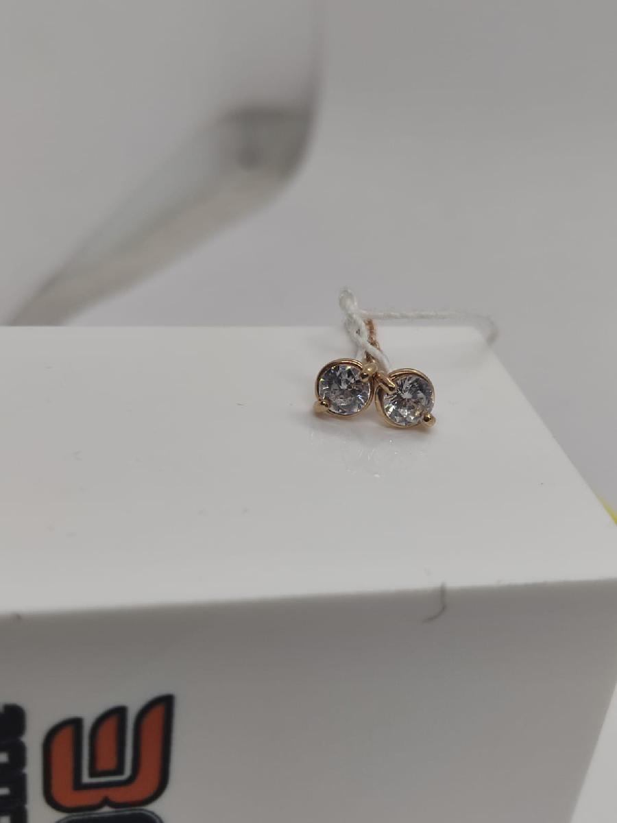 СЕРЬГИ ПРОДЕВКИ с камнем (Au 585)