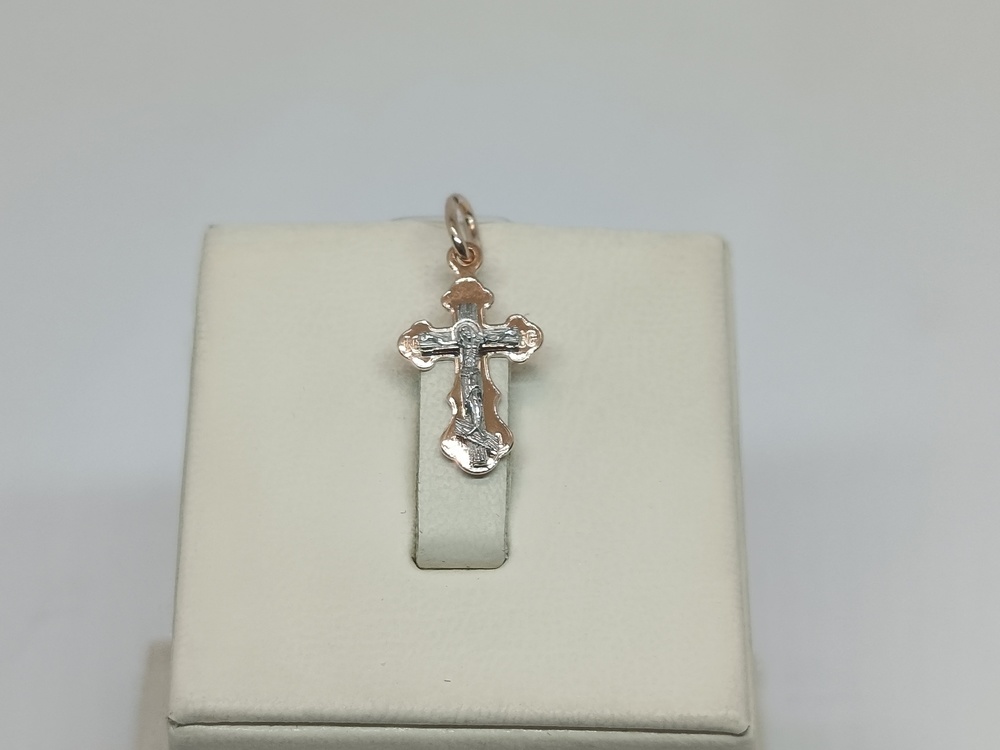 ПОДВЕСКА КРЕСТ без камня (Au 585)